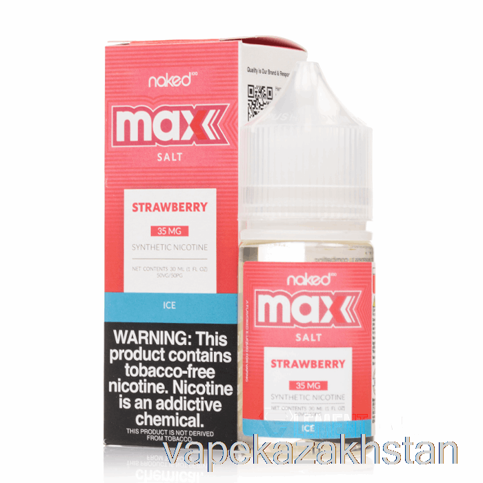 Vape Kazakhstan ICE Strawberry - Naked MAX Salt - 30mL 35mg